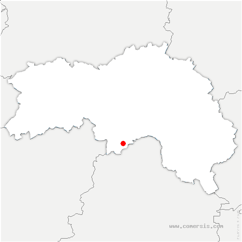 carte de localisation de Damigny