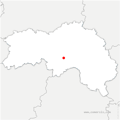 carte de localisation de la Ferrière-Béchet