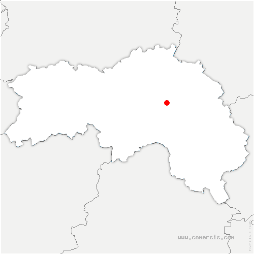carte de localisation de Ferrières-la-Verrerie