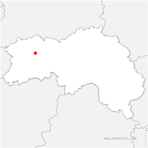 carte de localisation de la Ferté-Vidame