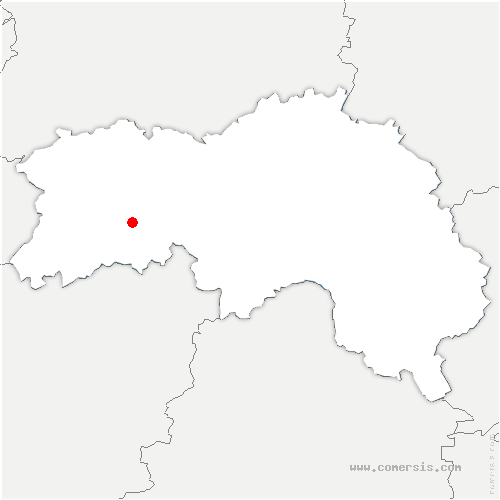 carte de localisation de Fontaine-Simon