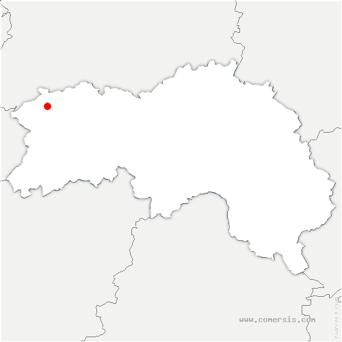 carte de localisation de Frênes
