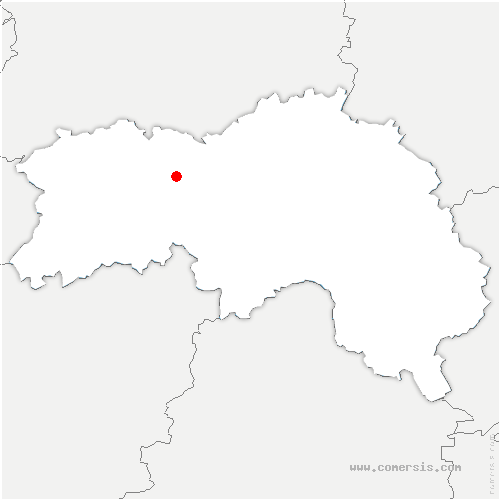 carte de localisation de la Fresnaye-au-Sauvage