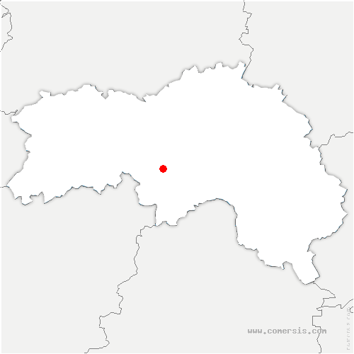 carte de localisation de la Lande-de-Goult