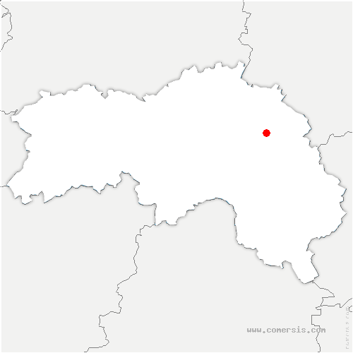 carte de localisation du Ménil-Bérard
