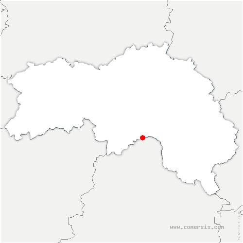 carte de localisation du Ménil-Broût