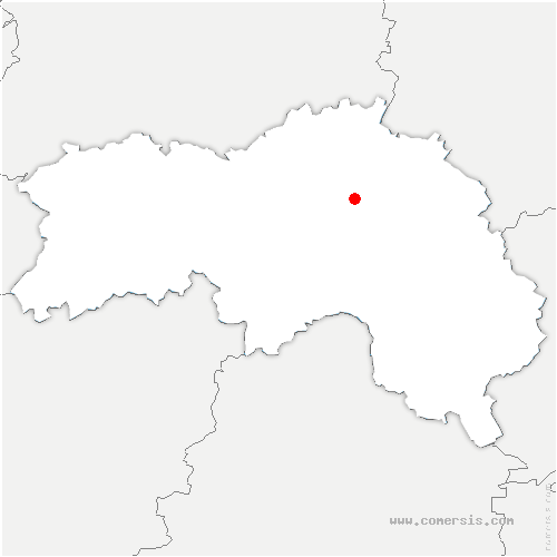 carte de localisation du Ménil-Vicomte