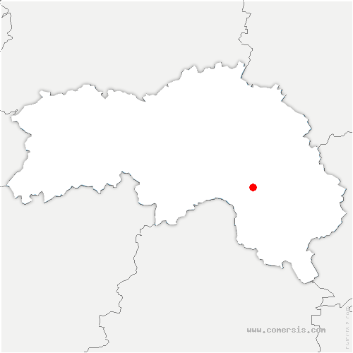 carte de localisation de la Mesnière