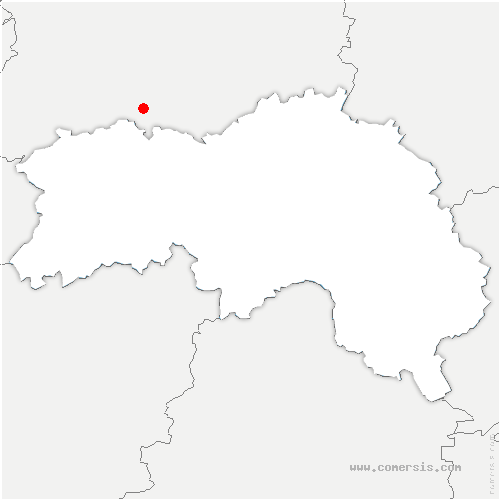 carte de localisation de Montigny-sur-Avre