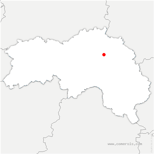 carte de localisation de Orgères