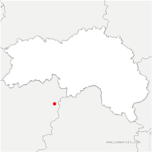 carte de localisation de Pontécoulant