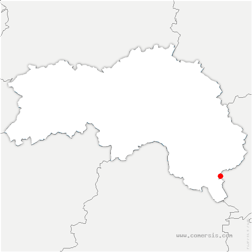 carte de localisation de Saint-Hilaire-sur-Erre