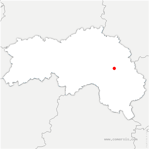 carte de localisation de Sainte-Céronne-lès-Mortagne