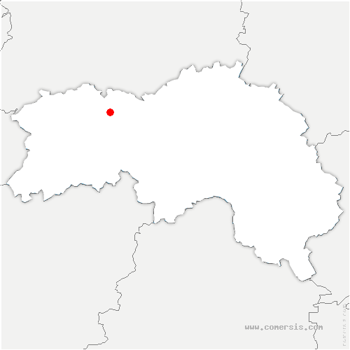 carte de localisation de Sainte-Croix-sur-Orne