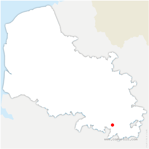 carte de localisation d'Achiet-le-Grand