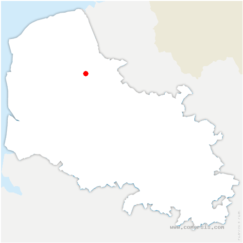 carte de localisation d'Acquin-Westbécourt