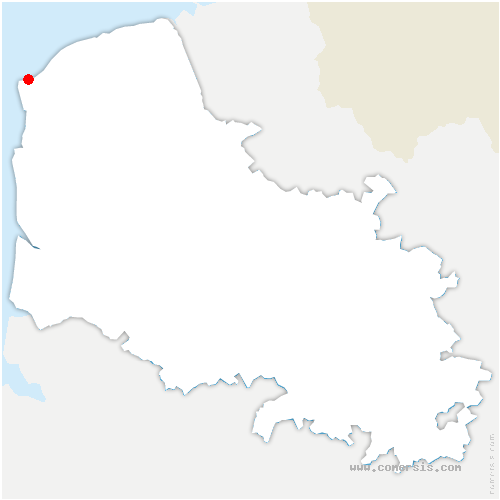 carte de localisation de Audinghen