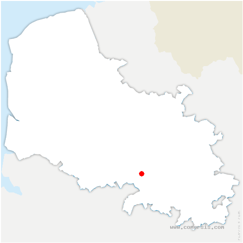 carte de localisation de Avesnes-le-Comte