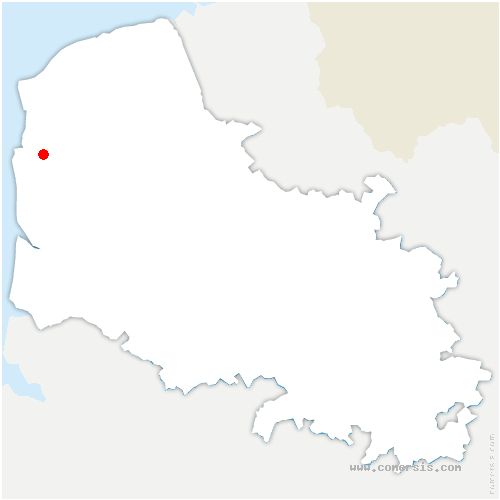 carte de localisation de Baincthun