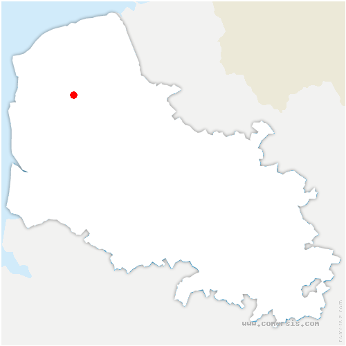 carte de localisation de Bainghen