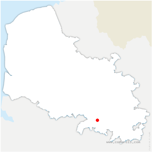carte de localisation de Bertry