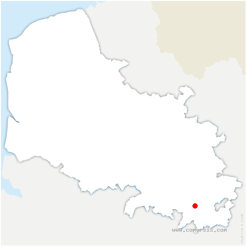 carte de localisation de Beugnâtre