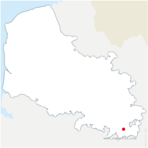 carte de localisation de Beugny