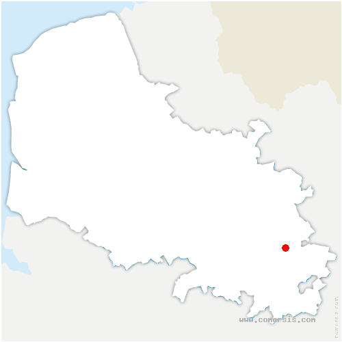 carte de localisation de Boiry-Notre-Dame
