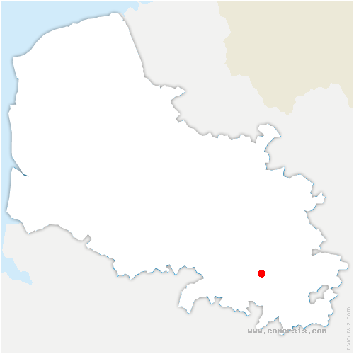 carte de localisation de Boiry-Sainte-Rictrude