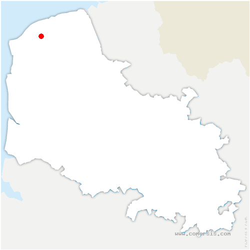 carte de localisation de Bonningues-lès-Calais