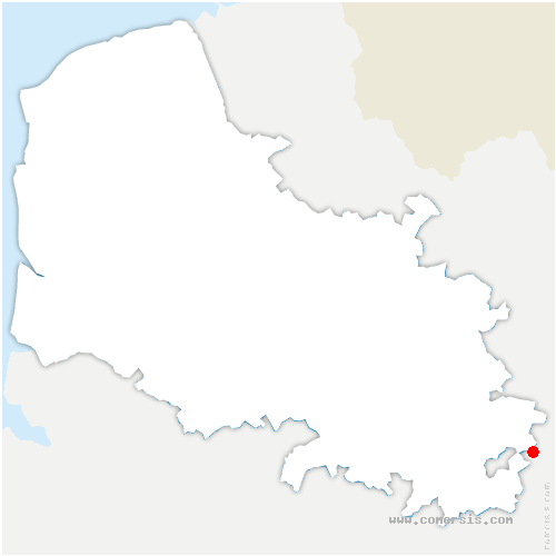 carte de localisation de Bourlon