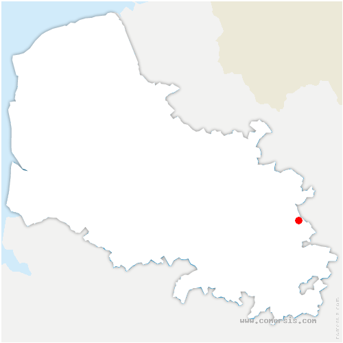 carte de localisation de Brebières