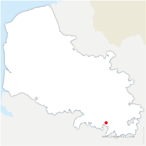 carte de localisation de Bucquoy