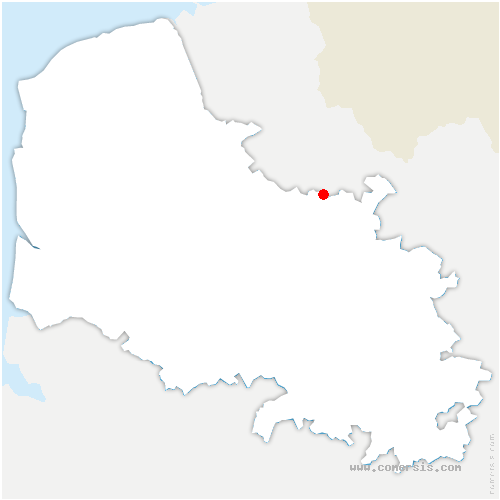carte de localisation de Calonne-sur-la-Lys