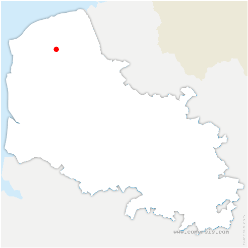 carte de localisation de Campagne-lès-Guines