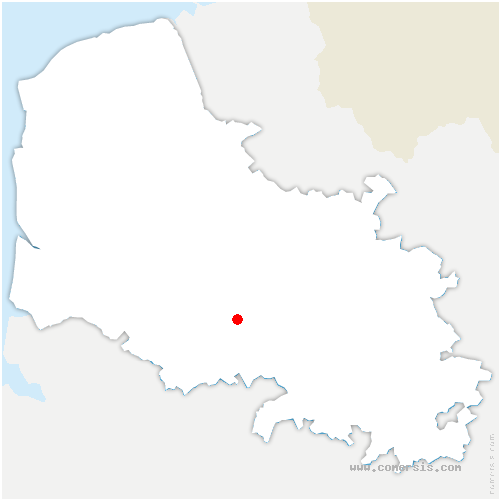 carte de localisation de Cantin