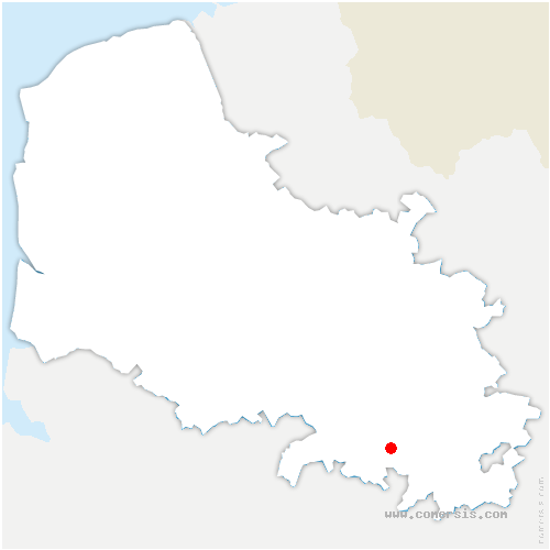 carte de localisation de Douchy-lès-Ayette