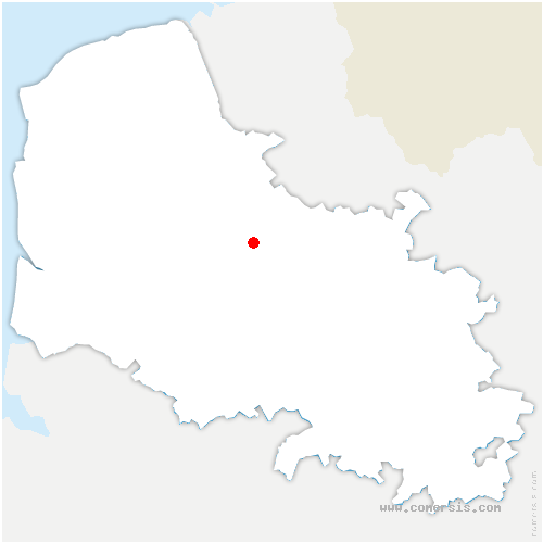 carte de localisation d'Enquin-les-Mines