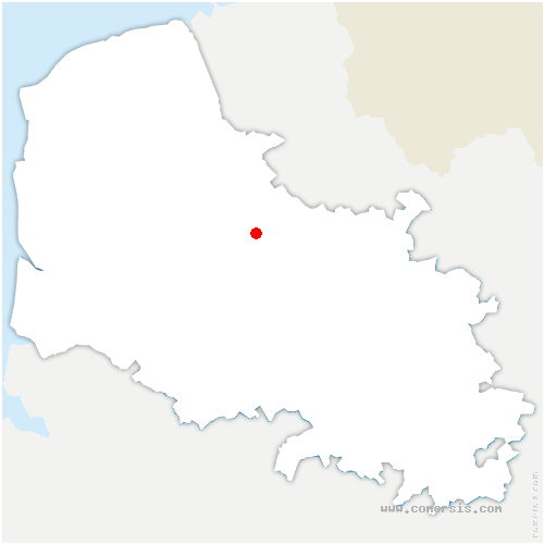 carte de localisation de Estrée-Blanche