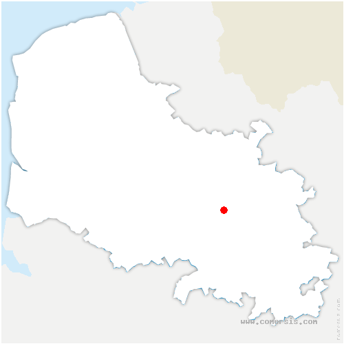 carte de localisation de Estrée-Cauchy