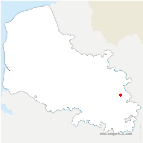 carte de localisation de Fresnes-lès-Montauban
