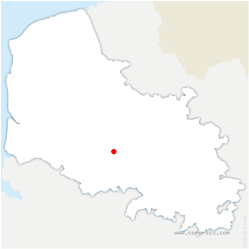 carte de localisation de Gauchin-Verloingt