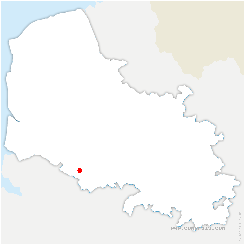 carte de localisation de Gennes-Ivergny