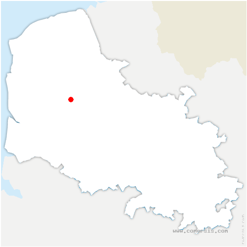 carte de localisation de la Gorgue