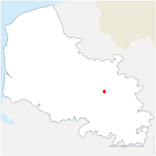 carte de localisation de Gouy-Servins