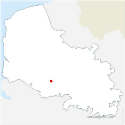 carte de localisation de Guinecourt