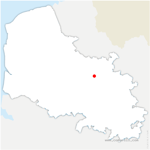 carte de localisation d'Hesdigneul-lès-Béthune