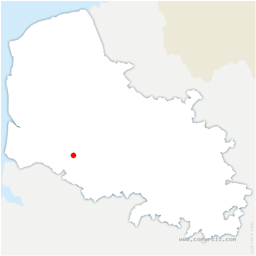 carte de localisation de Huby-Saint-Leu