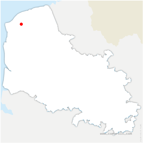 carte de localisation de Landrethun-le-Nord