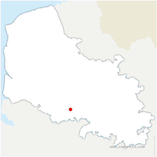carte de localisation de Ligny-sur-Canche